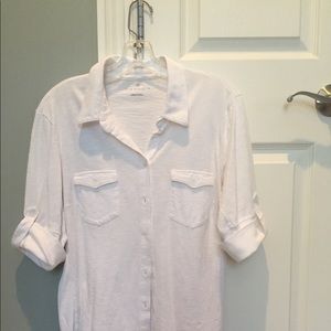 Caslon Roll Sleeve Cotton Knit shirt